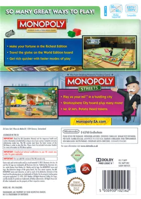 Monopoly box cover back